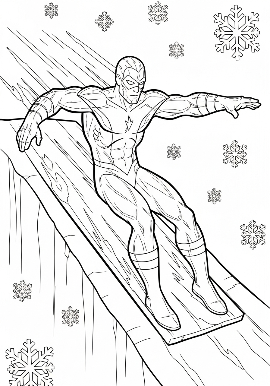 preschool X Men coloring pages