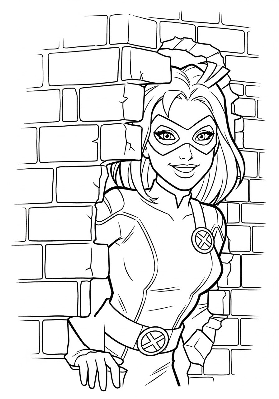 X Men coloring pages for adults pdf 1