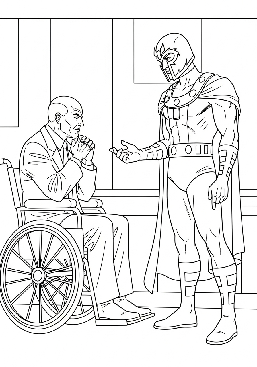 free adult X Men coloring pages 2