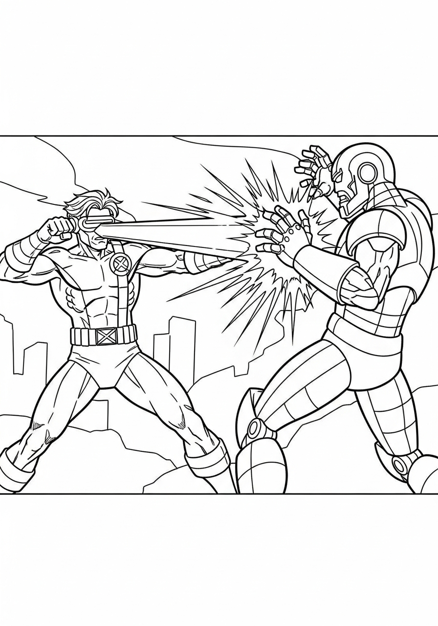 printable X Men coloring pages for adults