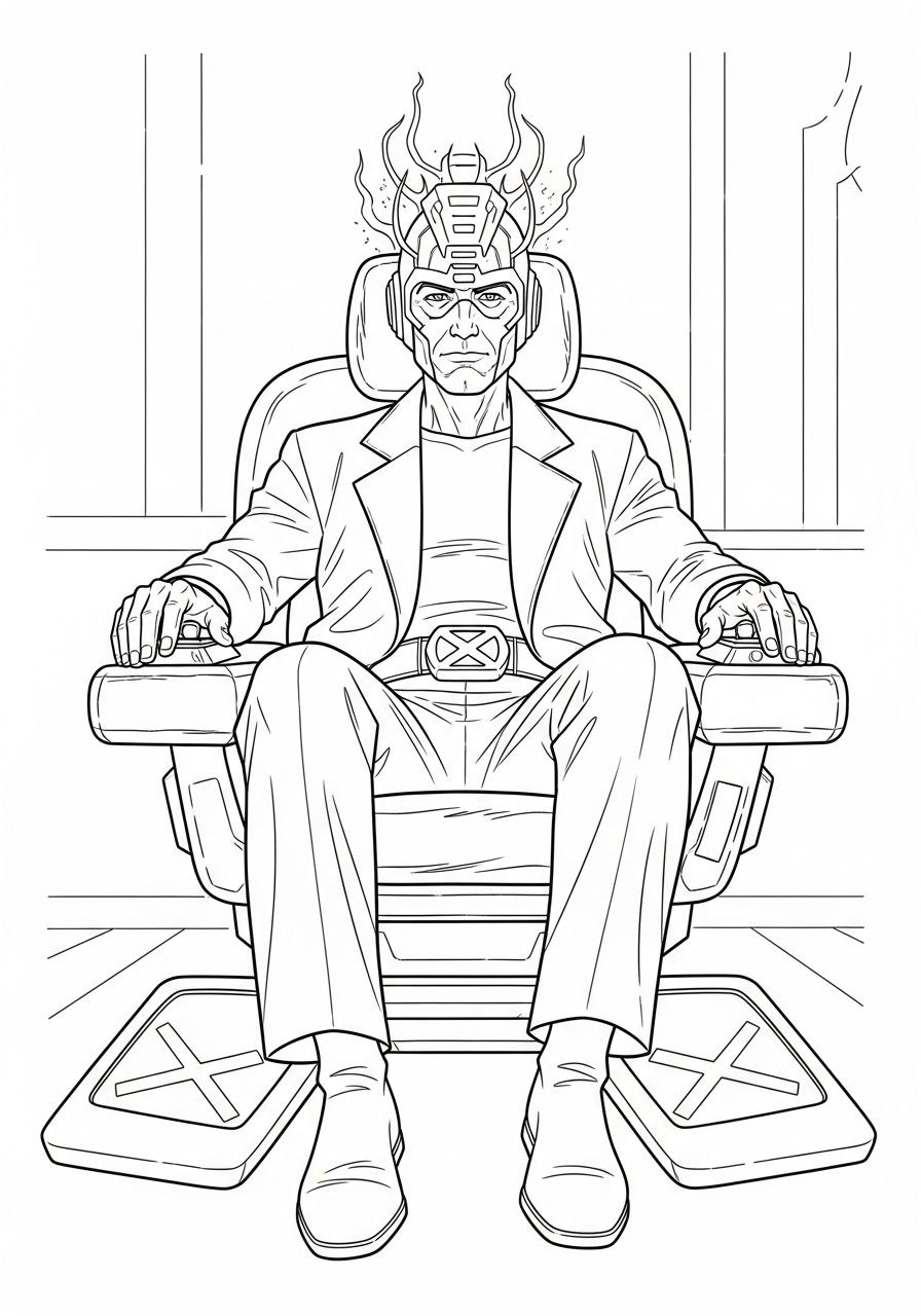 free coloring X Men pages