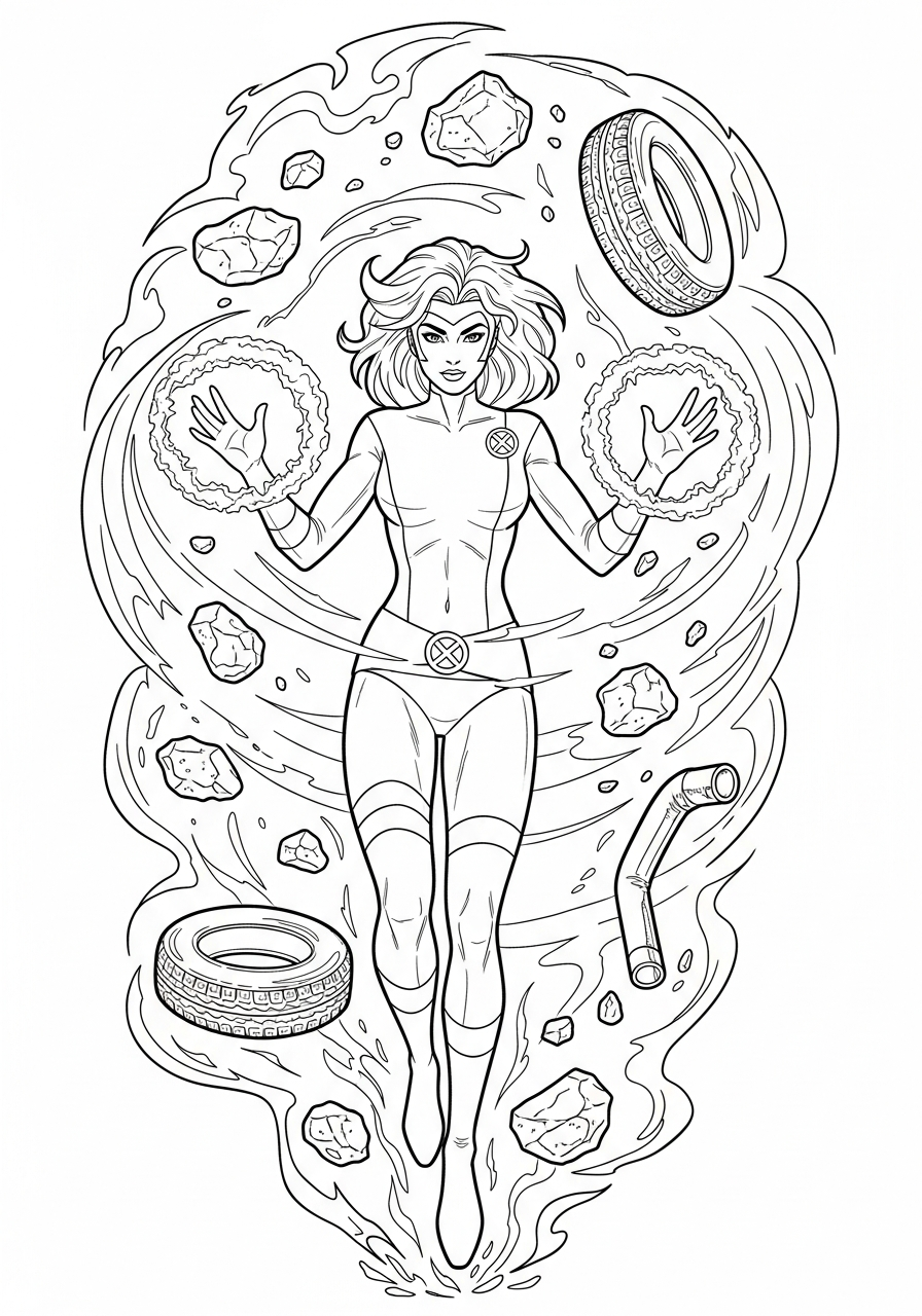 free X Men tree coloring pages