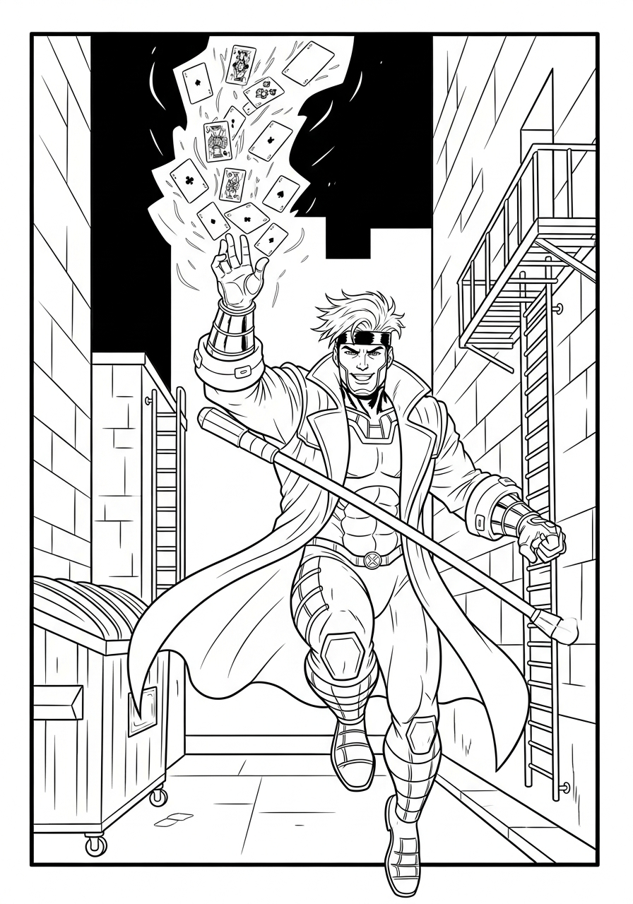 hard X Men coloring pages