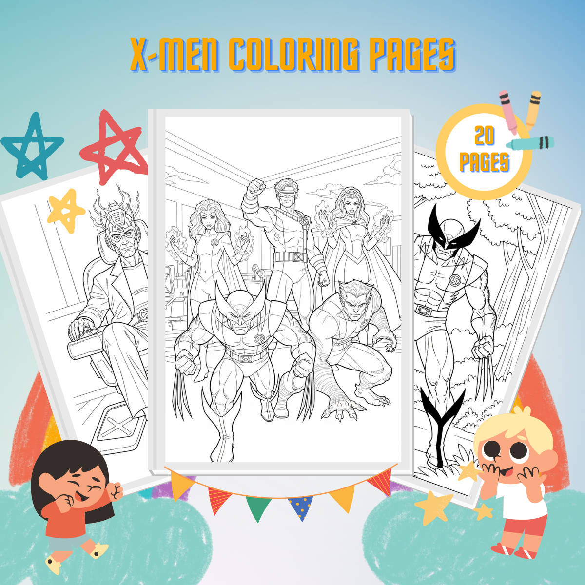 X-Men Coloring Pages thumbnail