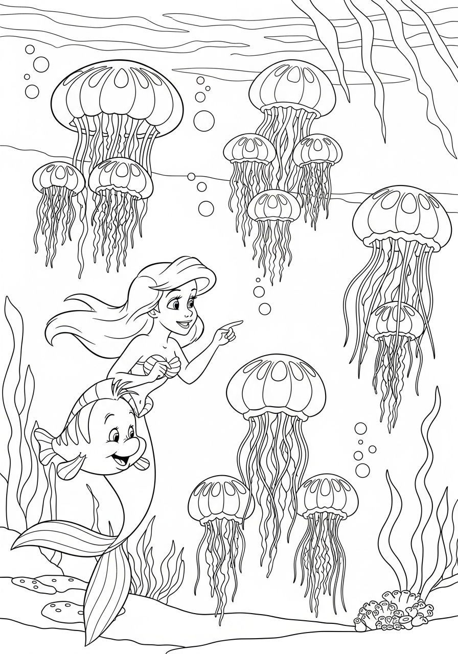 Ariel Coloring Pages 11 coloring pages printable Ariel