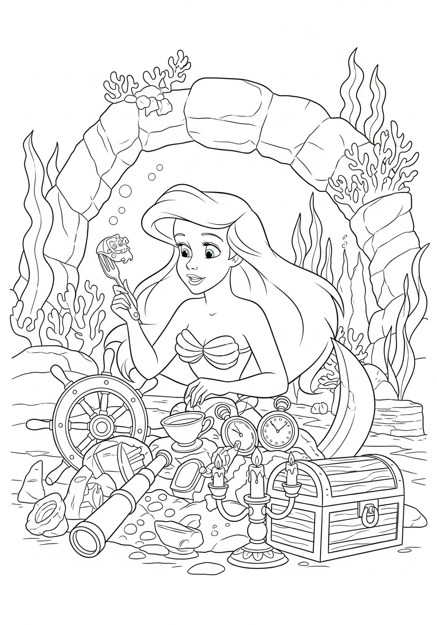 Ariel Coloring Pages 15 kids Ariel coloring pages