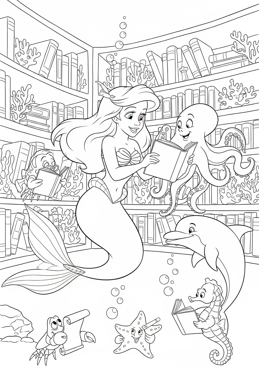 Ariel Coloring Pages 19 Ariel coloring pages grinch 1