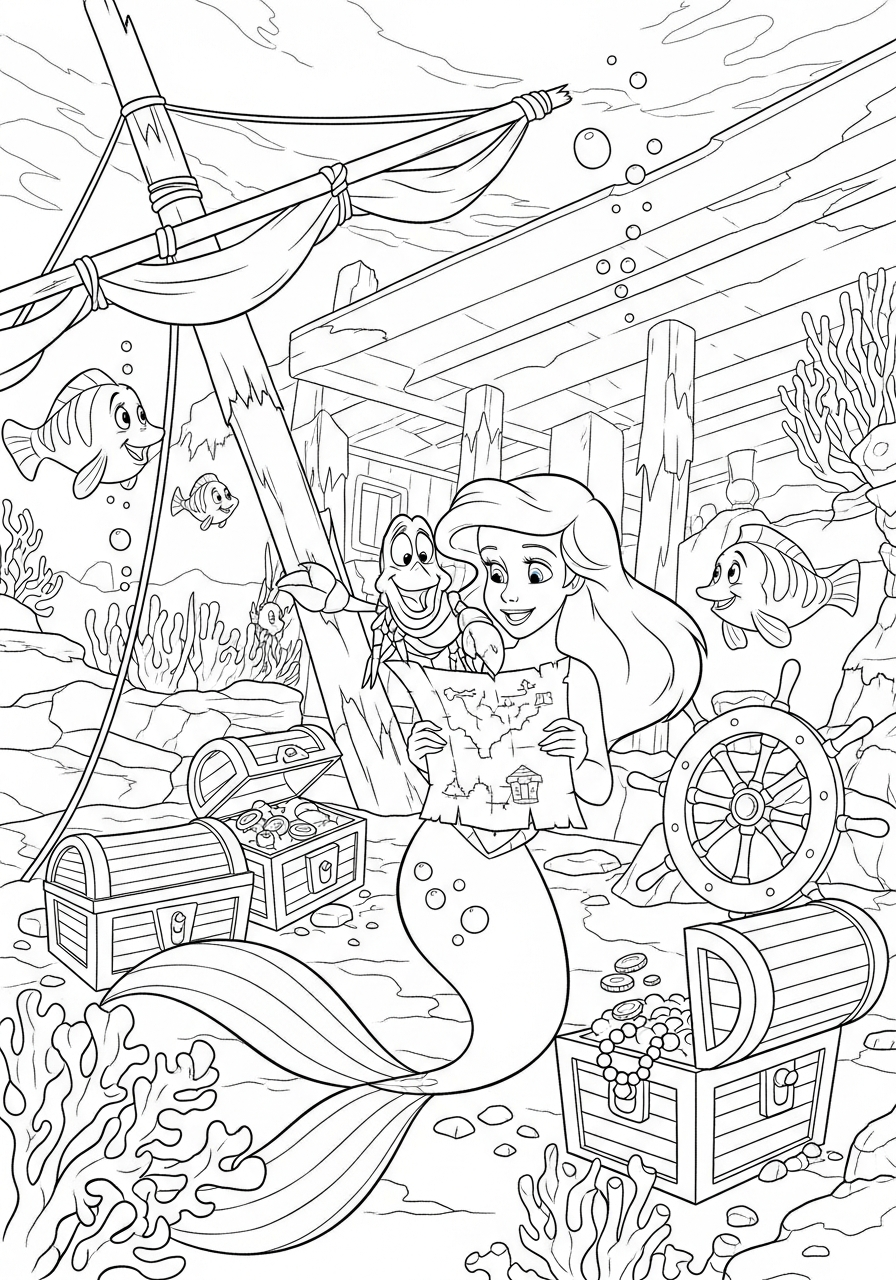 Ariel Coloring Pages 8 Ariel coloring pages free printable