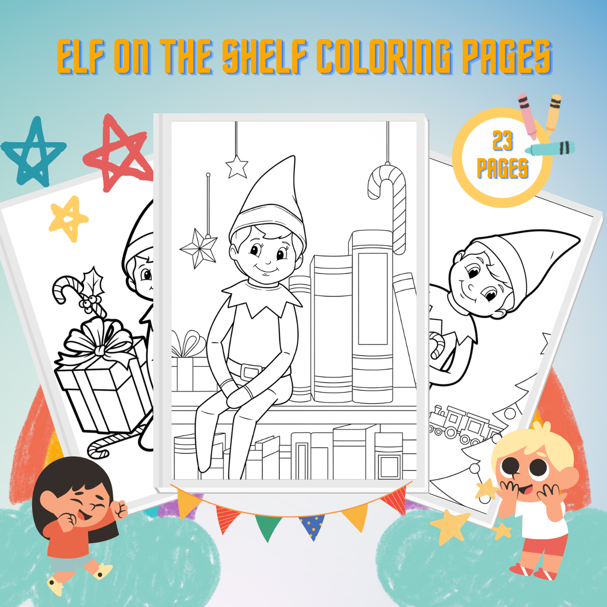 Elf on the Shelf Coloring Pages 22 Elf on the Shelf Coloring Pages thumbnail