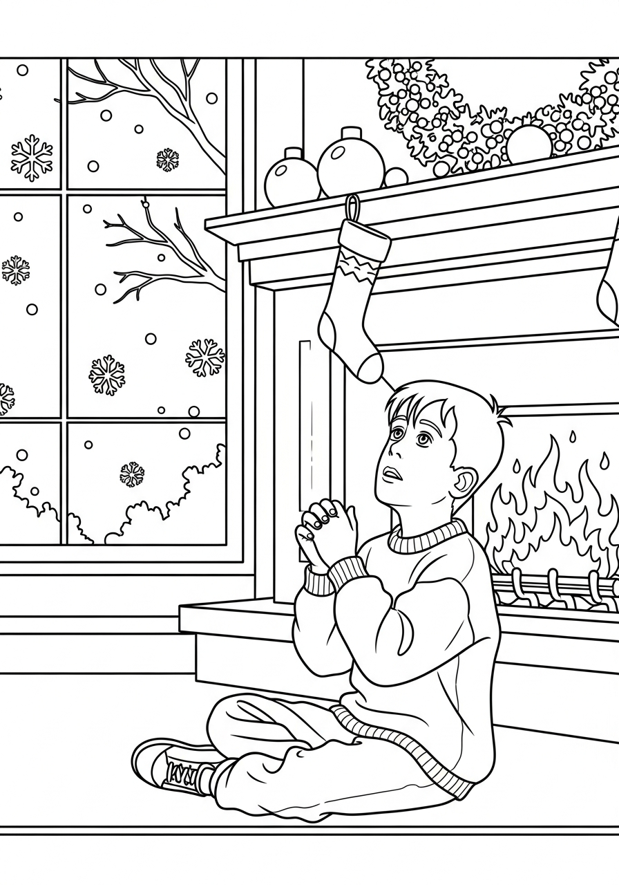 Home Alone Coloring Pages 19 Home Alone coloring book pages