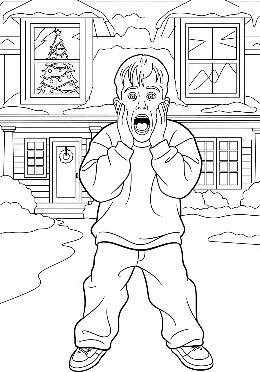 Home Alone Coloring Pages 21 free adult Home Alone coloring pages