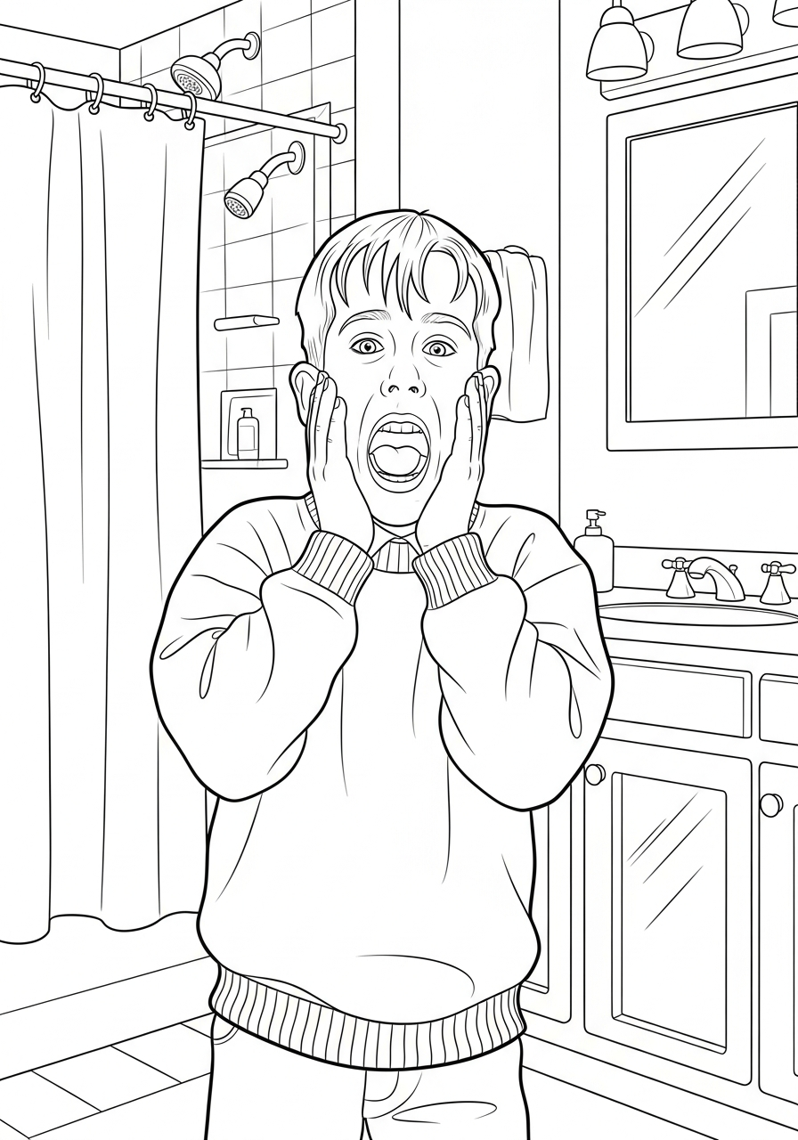 Home Alone Coloring Pages 22 adult coloring pages Home Alone 1