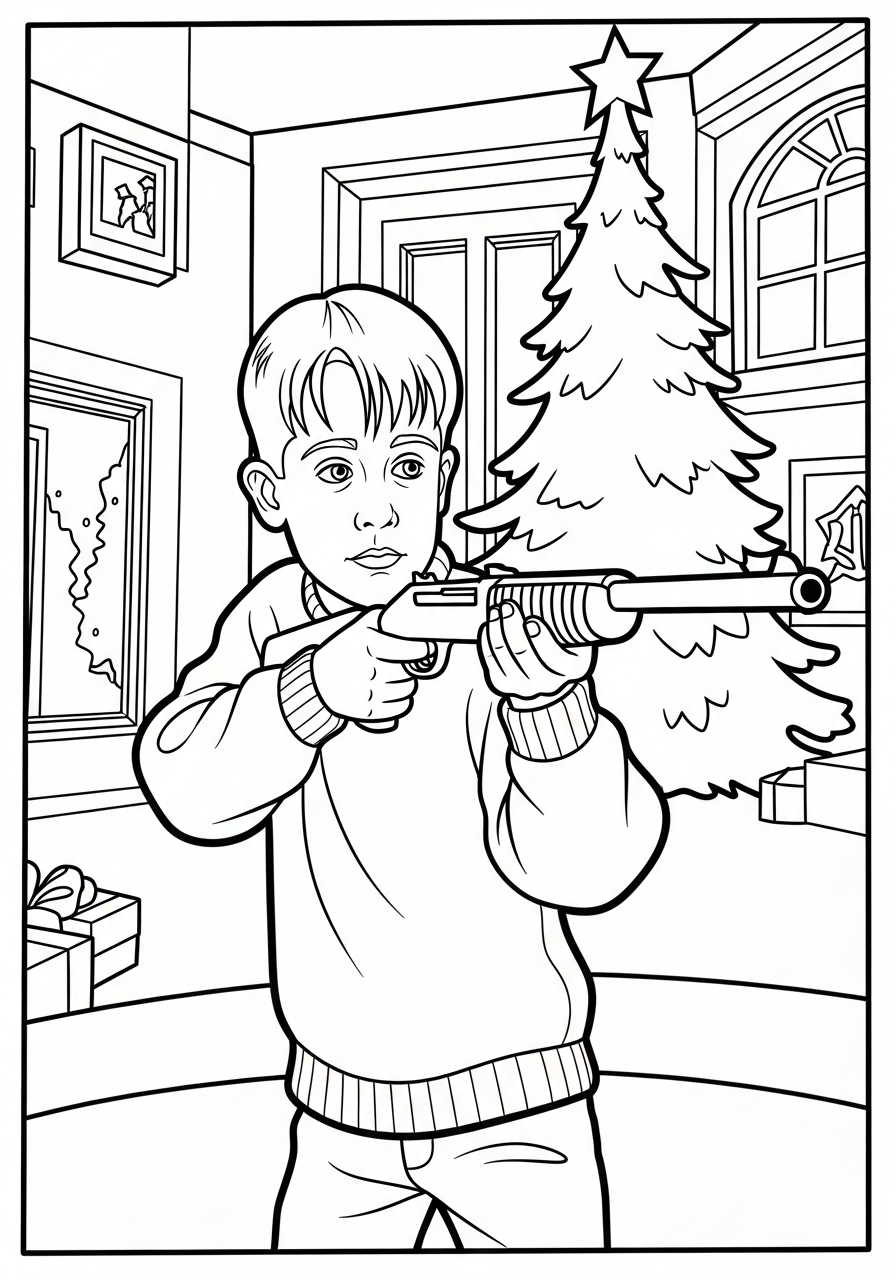 Home Alone Coloring Pages 8 detailed Home Alone coloring pages for adults