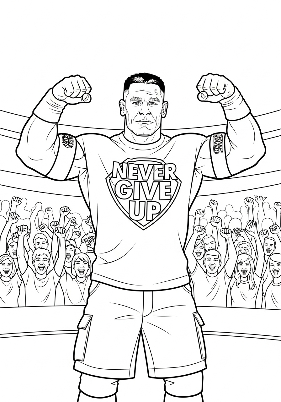 John Cena coloring pages printable free