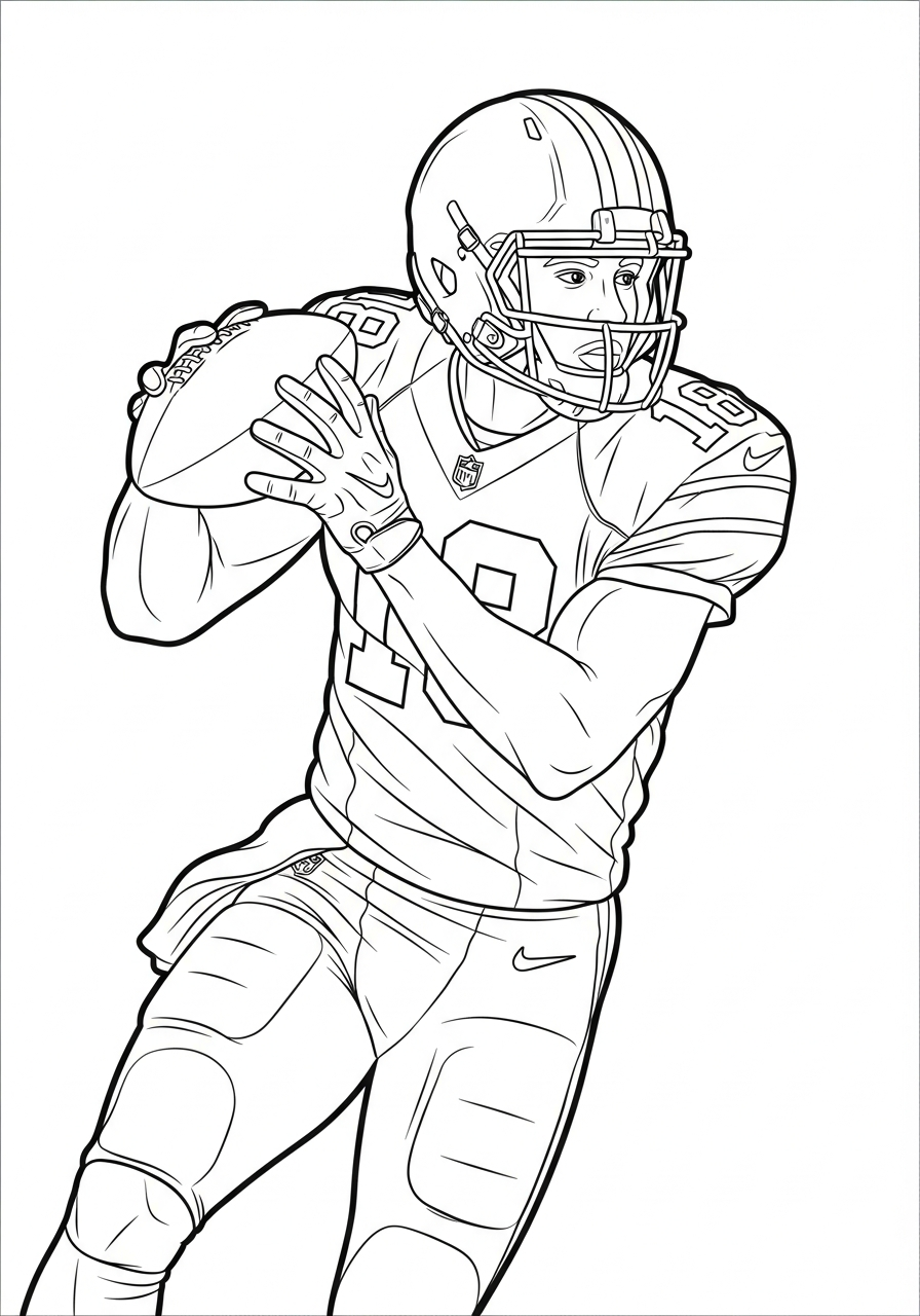 Justin Jefferson ornament coloring pages