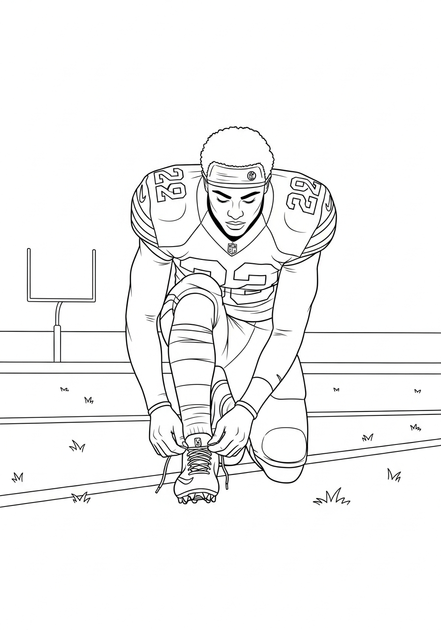 Justin Jefferson coloring pages for adults
