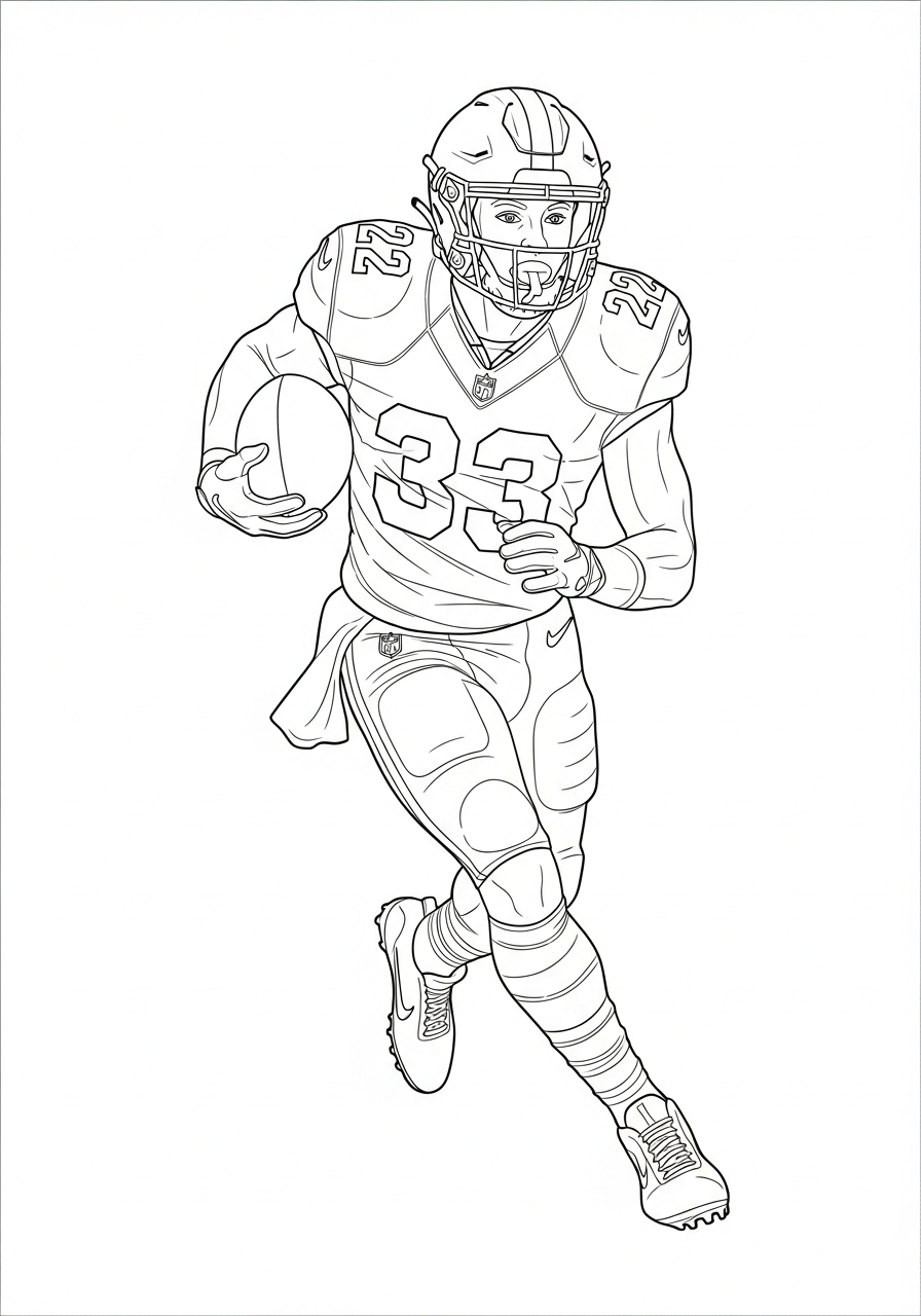 Justin Jefferson coloring pages for preschoolers