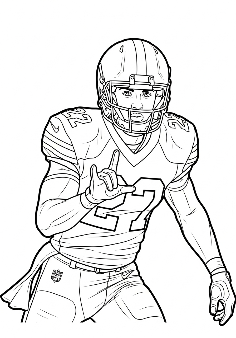 old-fashioned Justin Jefferson coloring pages
