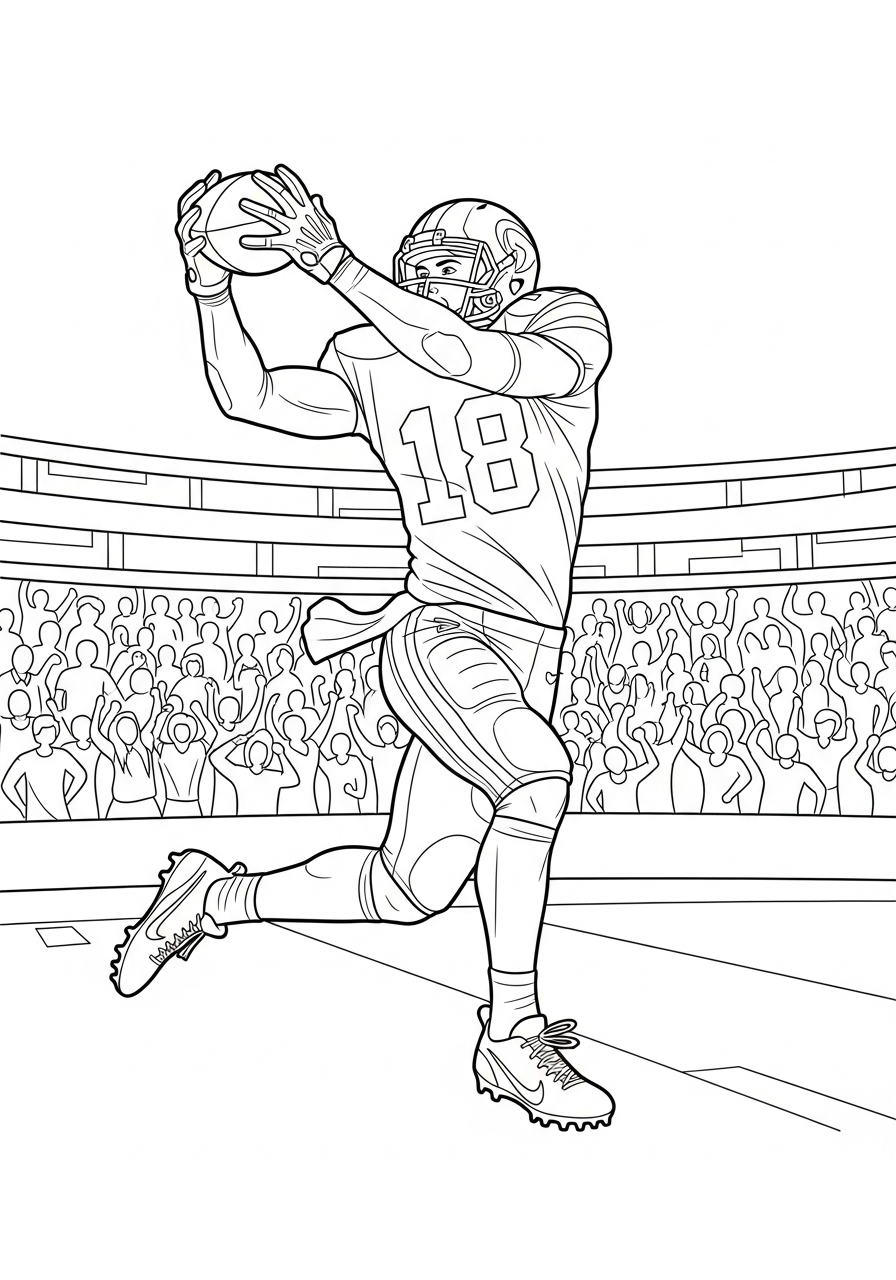 free Justin Jefferson coloring pages pdf