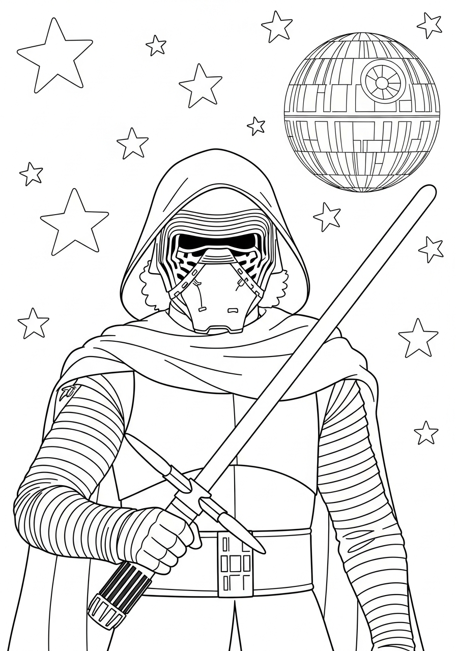 Kylo Ren coloring pages printable