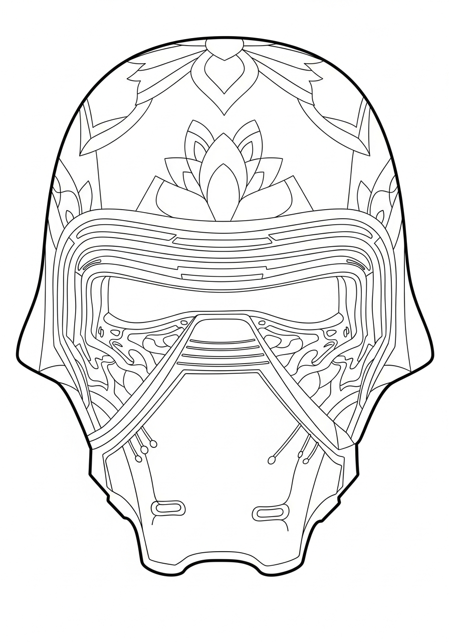 free printable Kylo Ren coloring pages