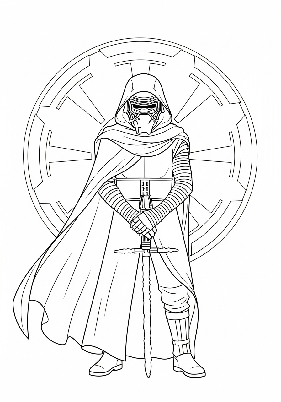 printable coloring pages Kylo Ren