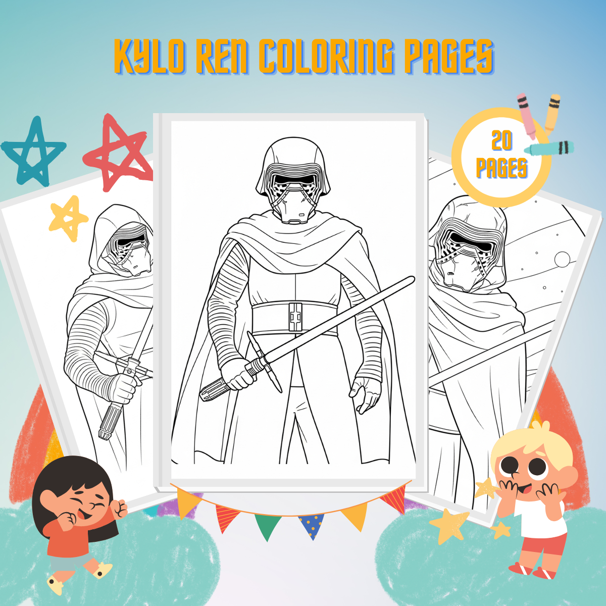 Kylo Ren Coloring Pages thumbnail