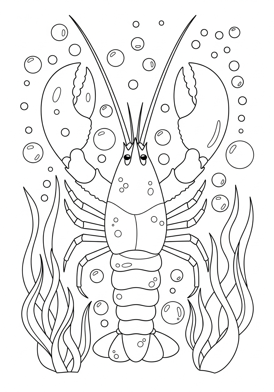 Lobster coloring pages free