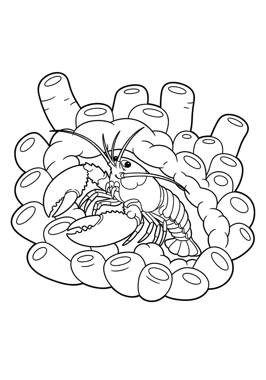 printable coloring pages Lobster