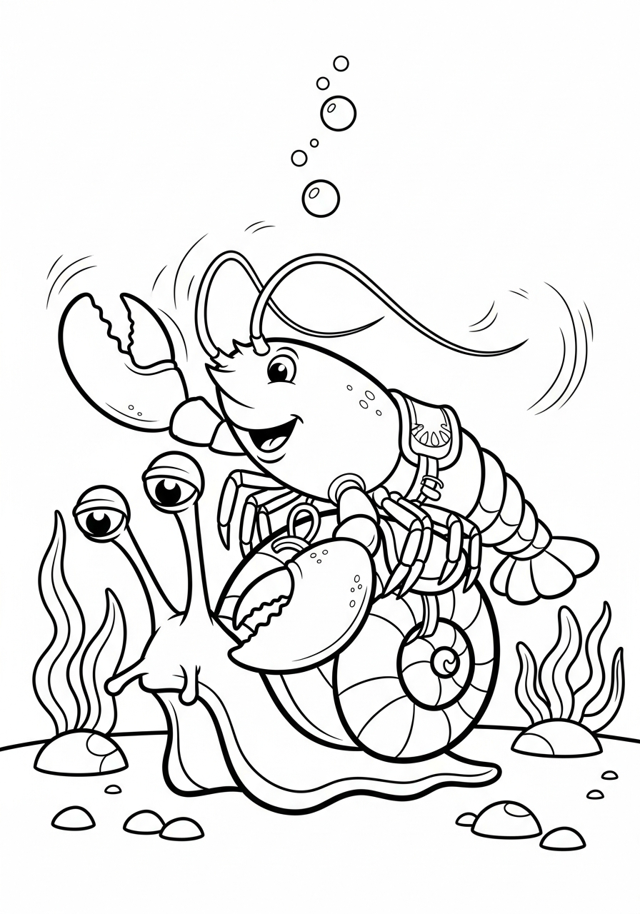 free printable Lobster coloring pages 3
