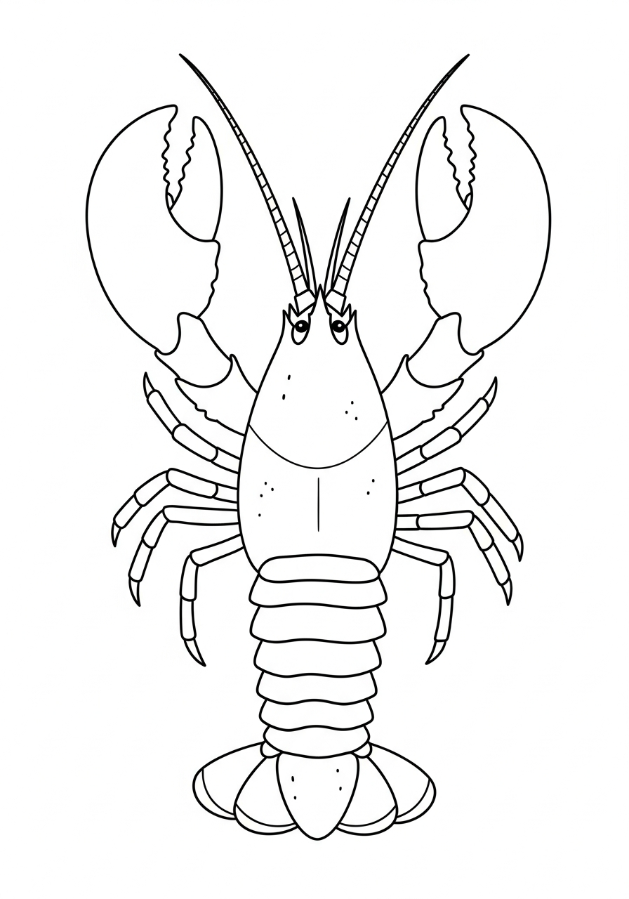 kids Lobster coloring pages