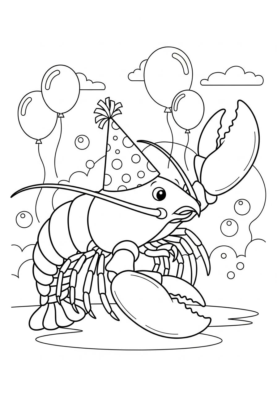 Lobster ornaments coloring pages