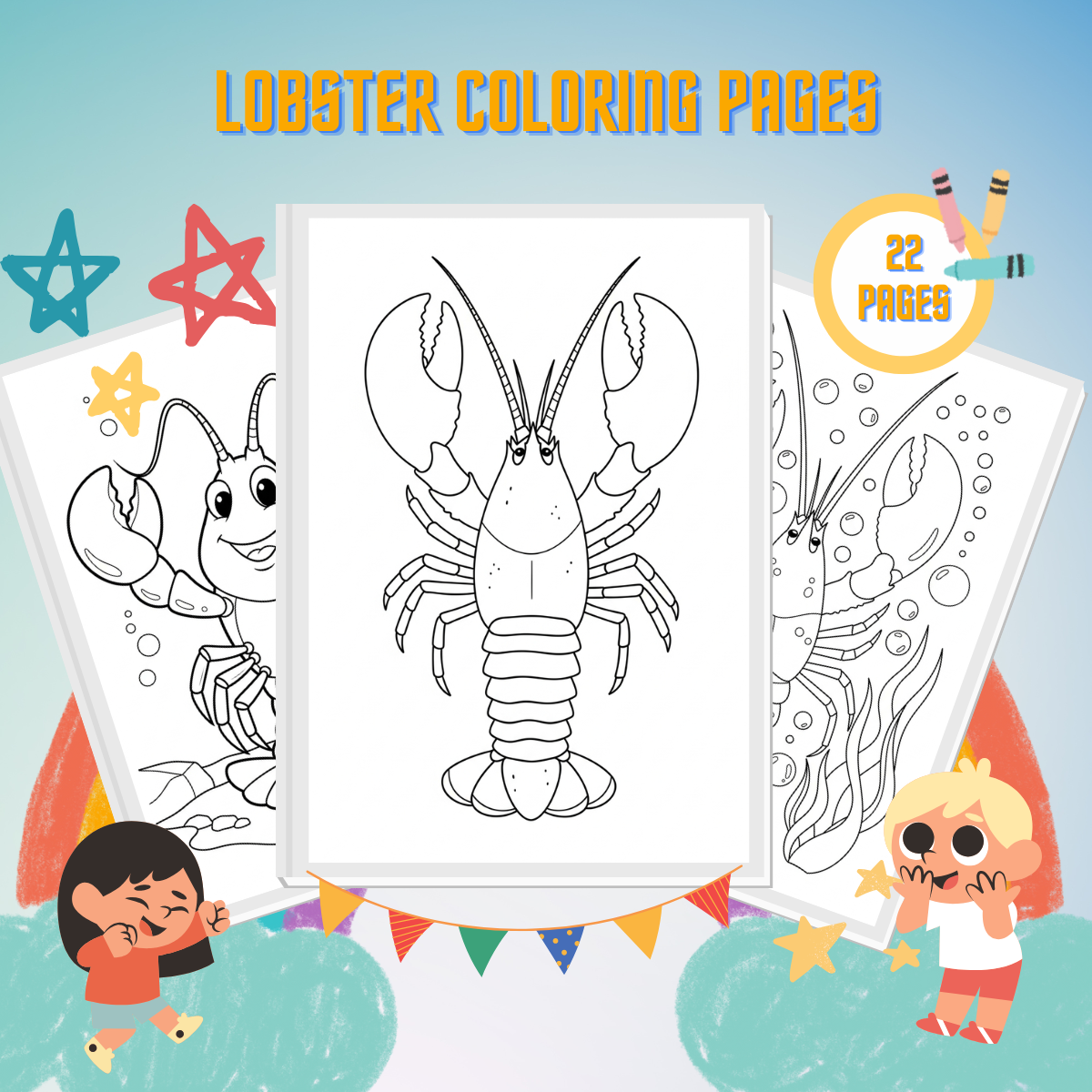Lobster Coloring Pages thumbnail
