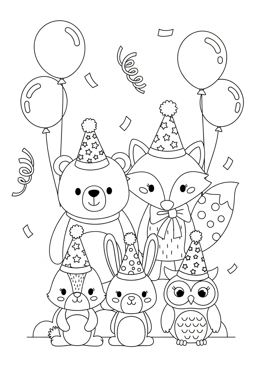 New Years Hat Coloring Pages 9 detailed New Years Hat coloring pages for adults