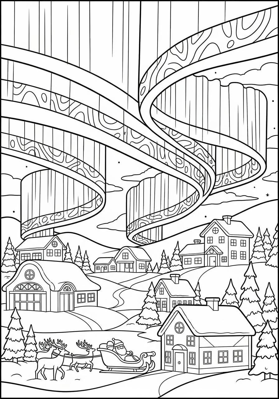free printable North Pole coloring pages
