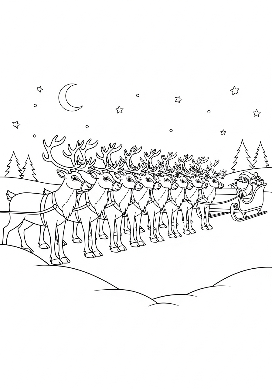 free coloring North Pole pages 1