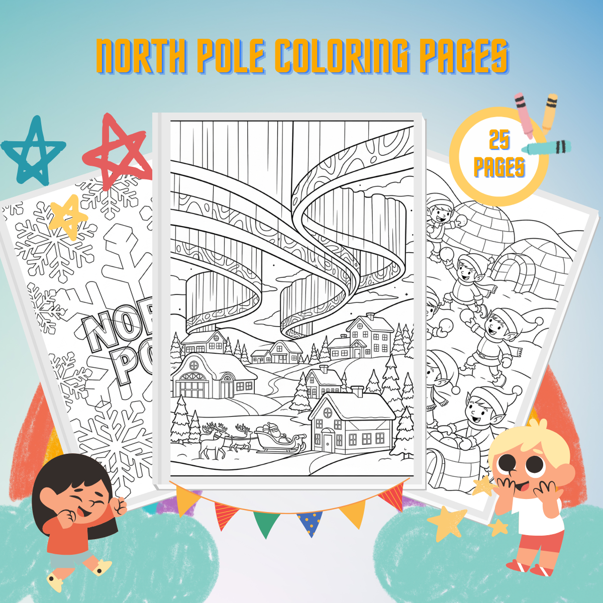 North Pole Coloring Pages 36 North Pole Coloring Pages thumbnail