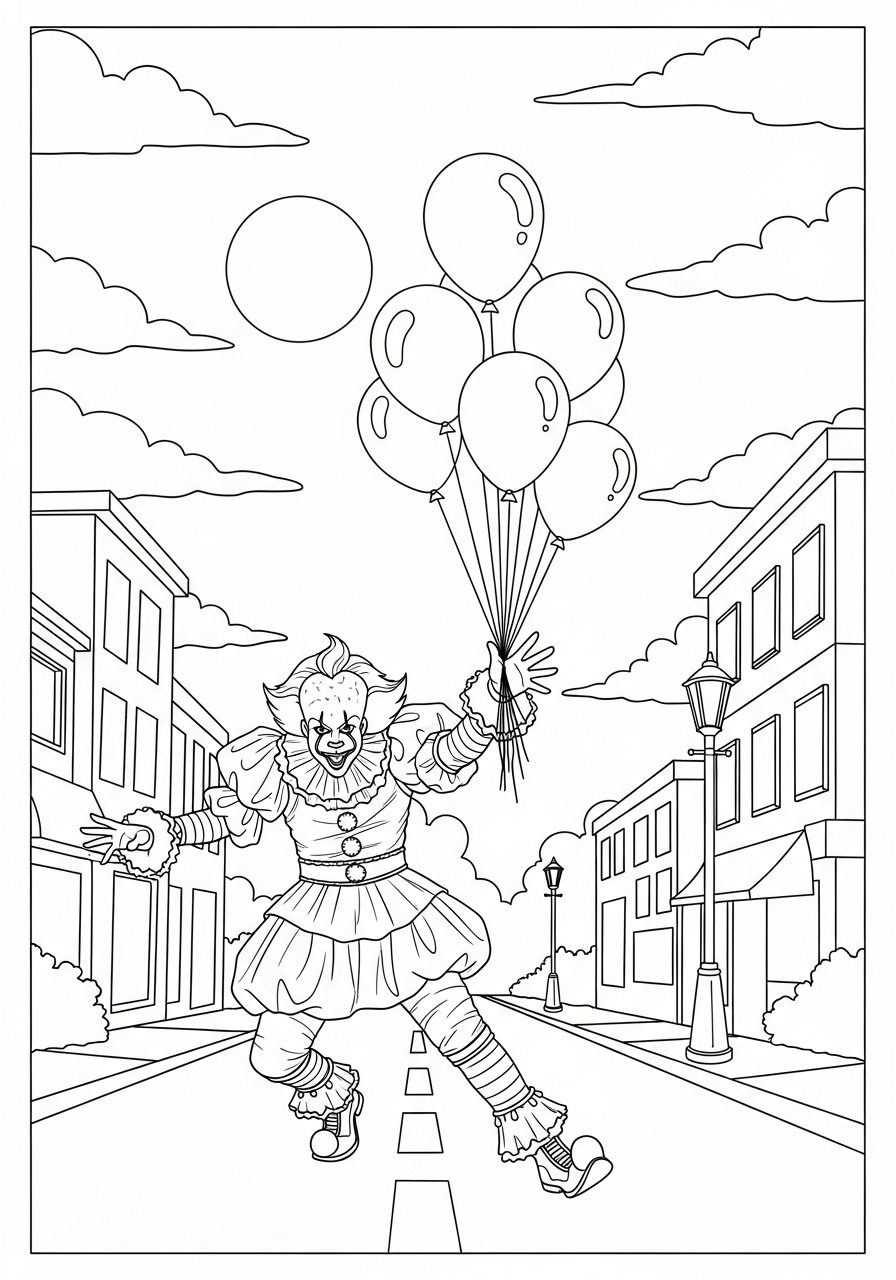 kids Pennywise coloring pages
