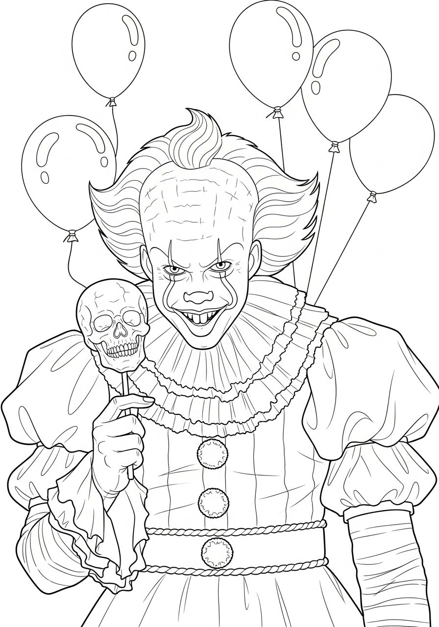 free coloring pages Pennywise