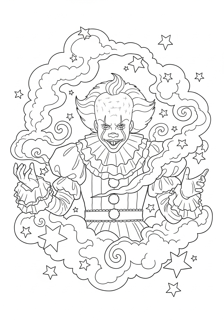 merry Pennywise coloring pages