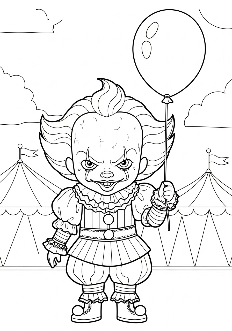 Pennywise free coloring pages