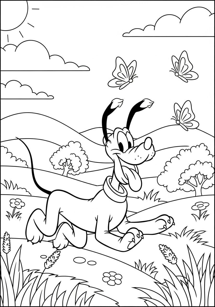 Pluto Coloring Pages 13 coloring pages for kids Pluto
