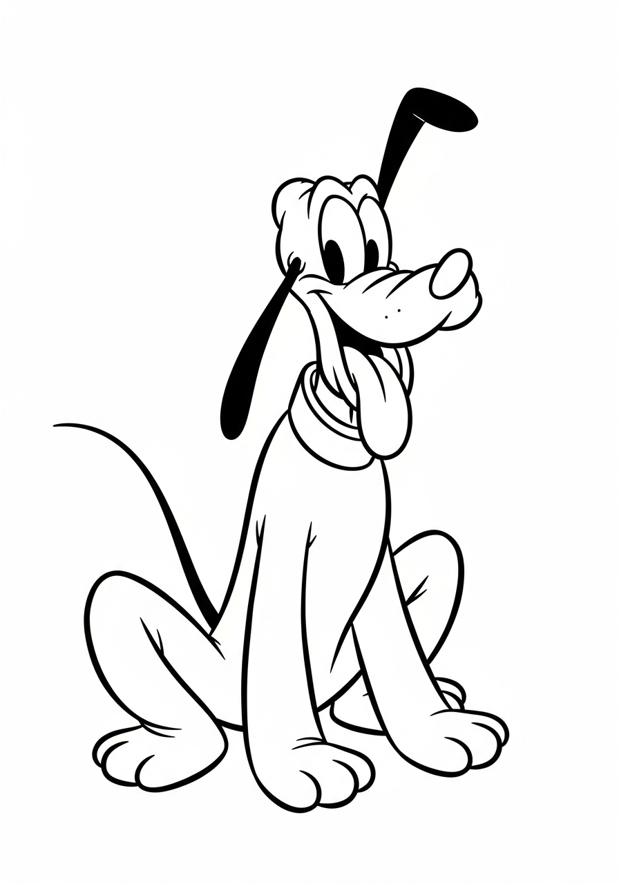 Pluto Coloring Pages 22 printable coloring pages Pluto 1