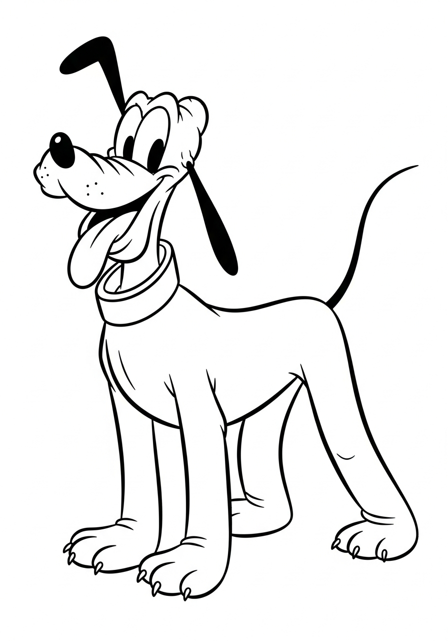 Pluto Coloring Pages 23 free adult Pluto coloring pages