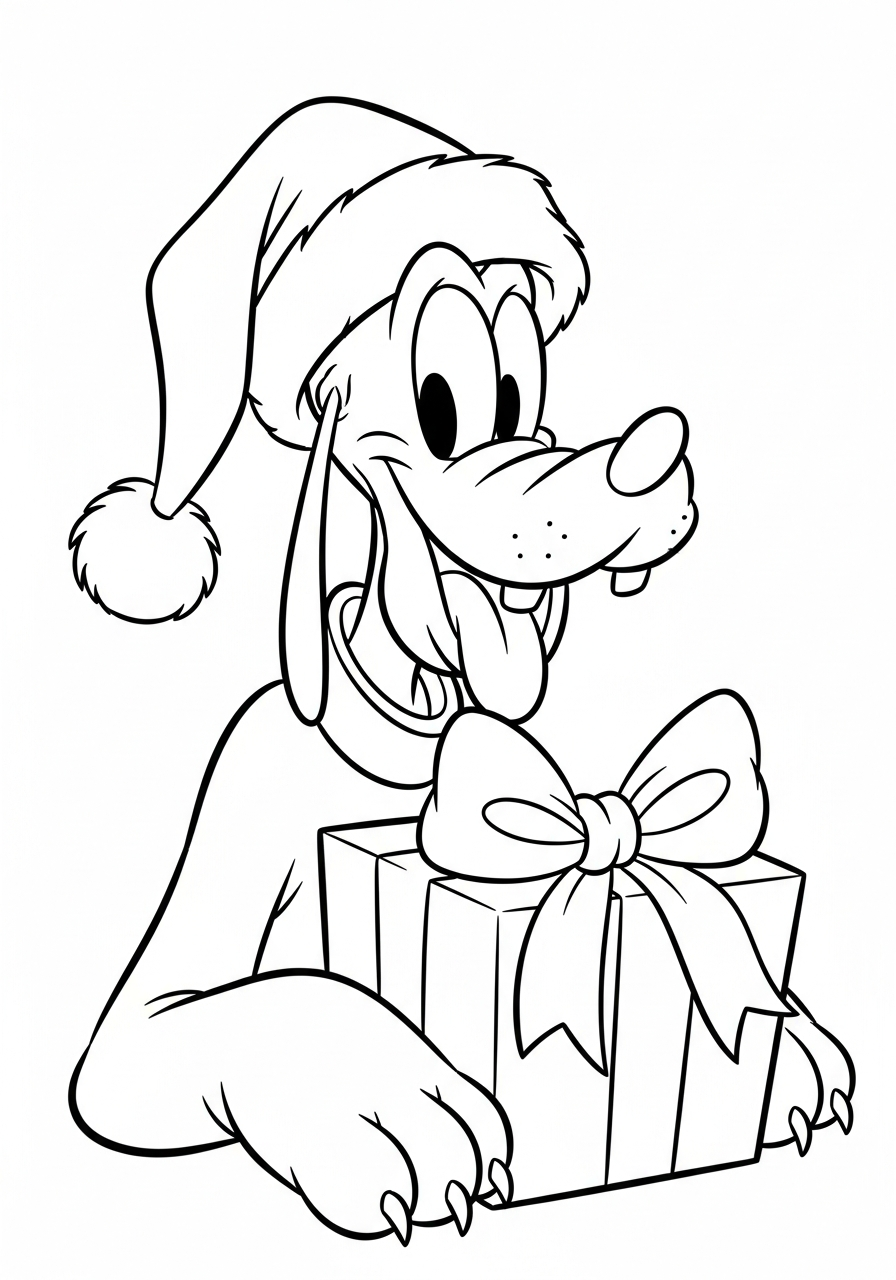 Pluto Coloring Pages 5 free Pluto tree coloring pages