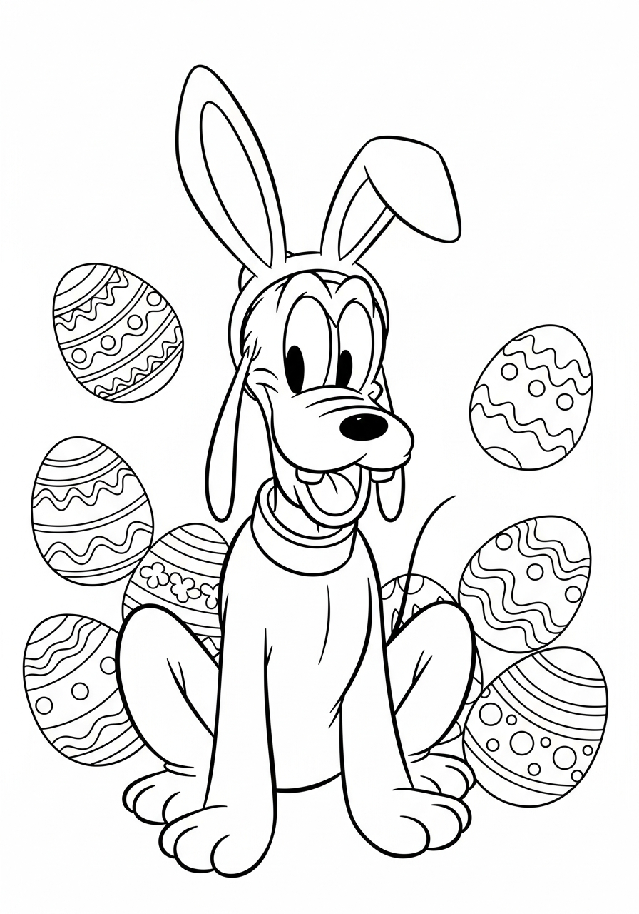 Pluto Coloring Pages 8 free Pluto coloring pages pdf