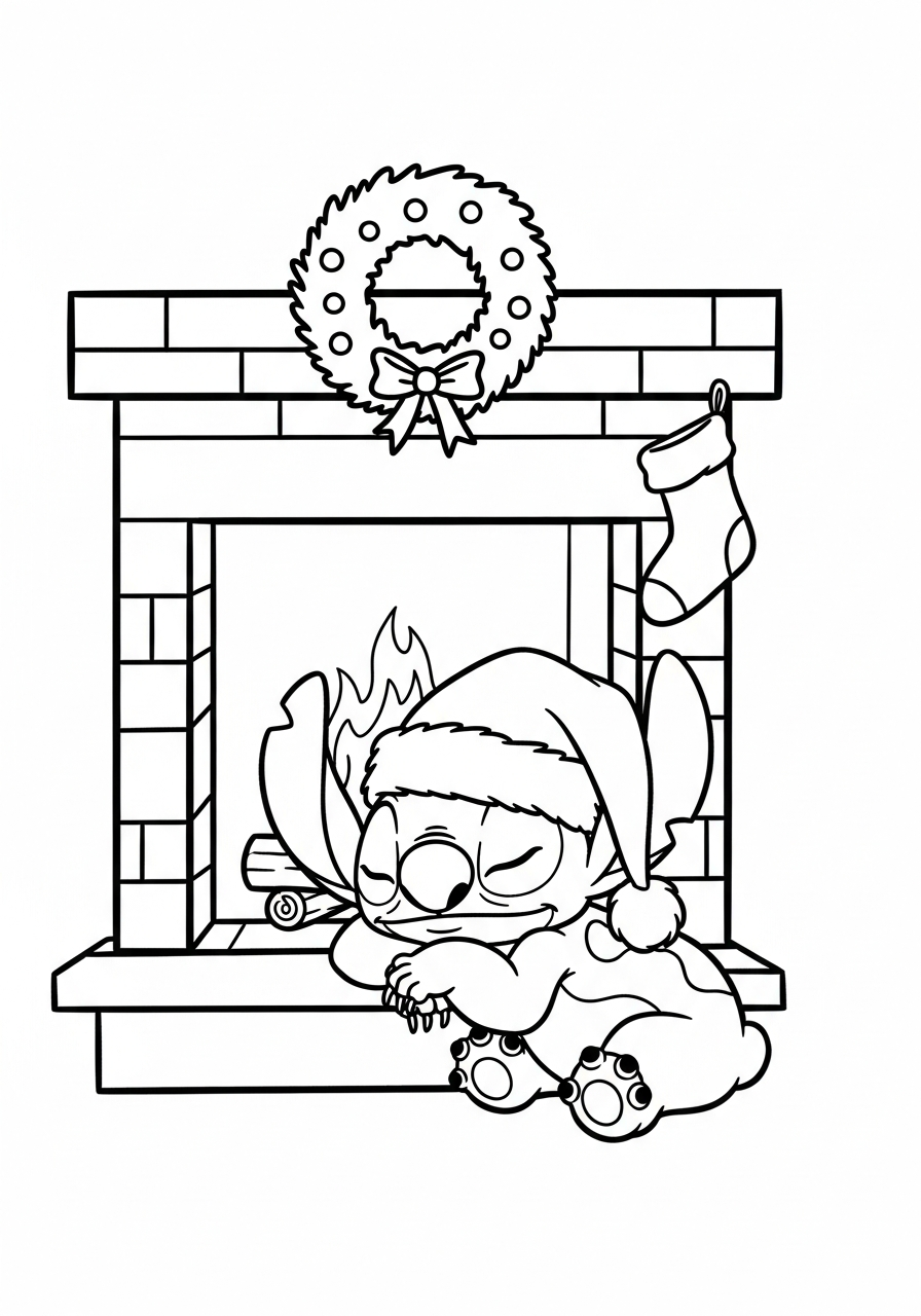 Stitch Christmas Coloring Pages 21 free printable Stitch Christmas coloring pages 2