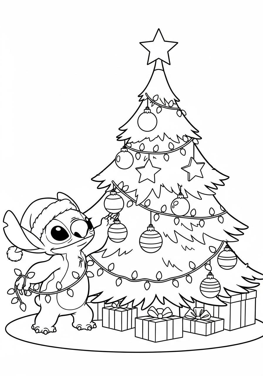 Stitch Christmas Coloring Pages 5 adult coloring pages Stitch Christmas