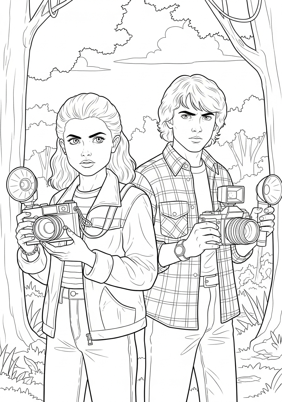 grinch Stranger Things coloring pages