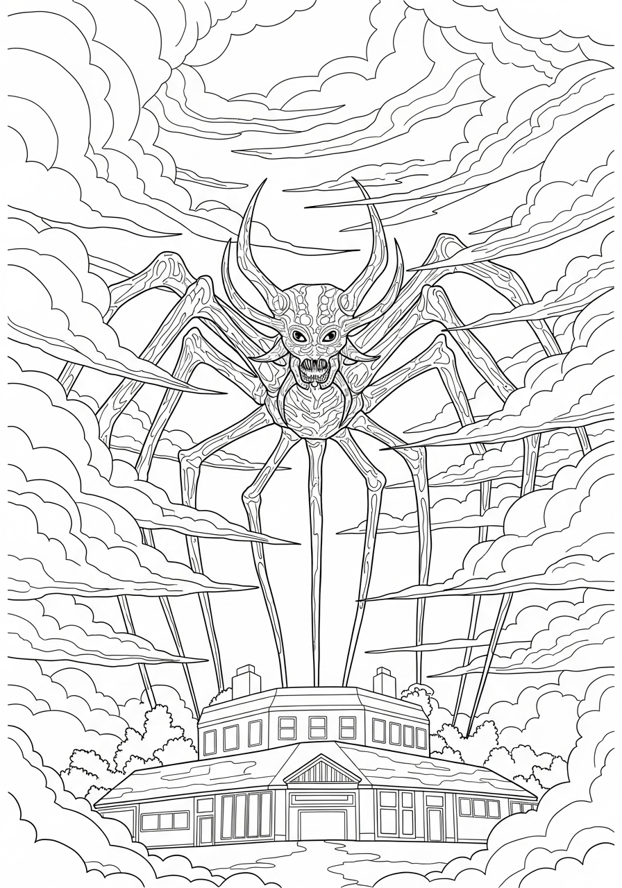 Stranger Things coloring pages for kids